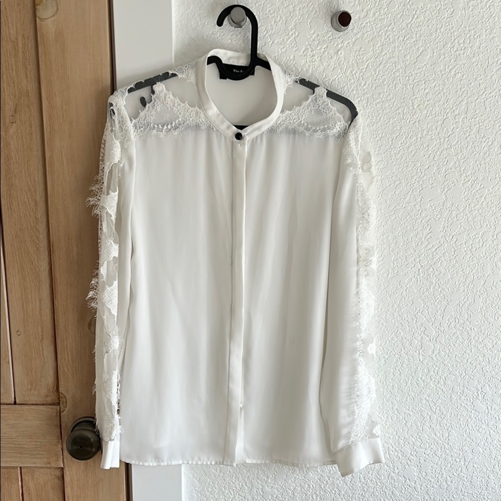 The Kooples White Lace Women's Top